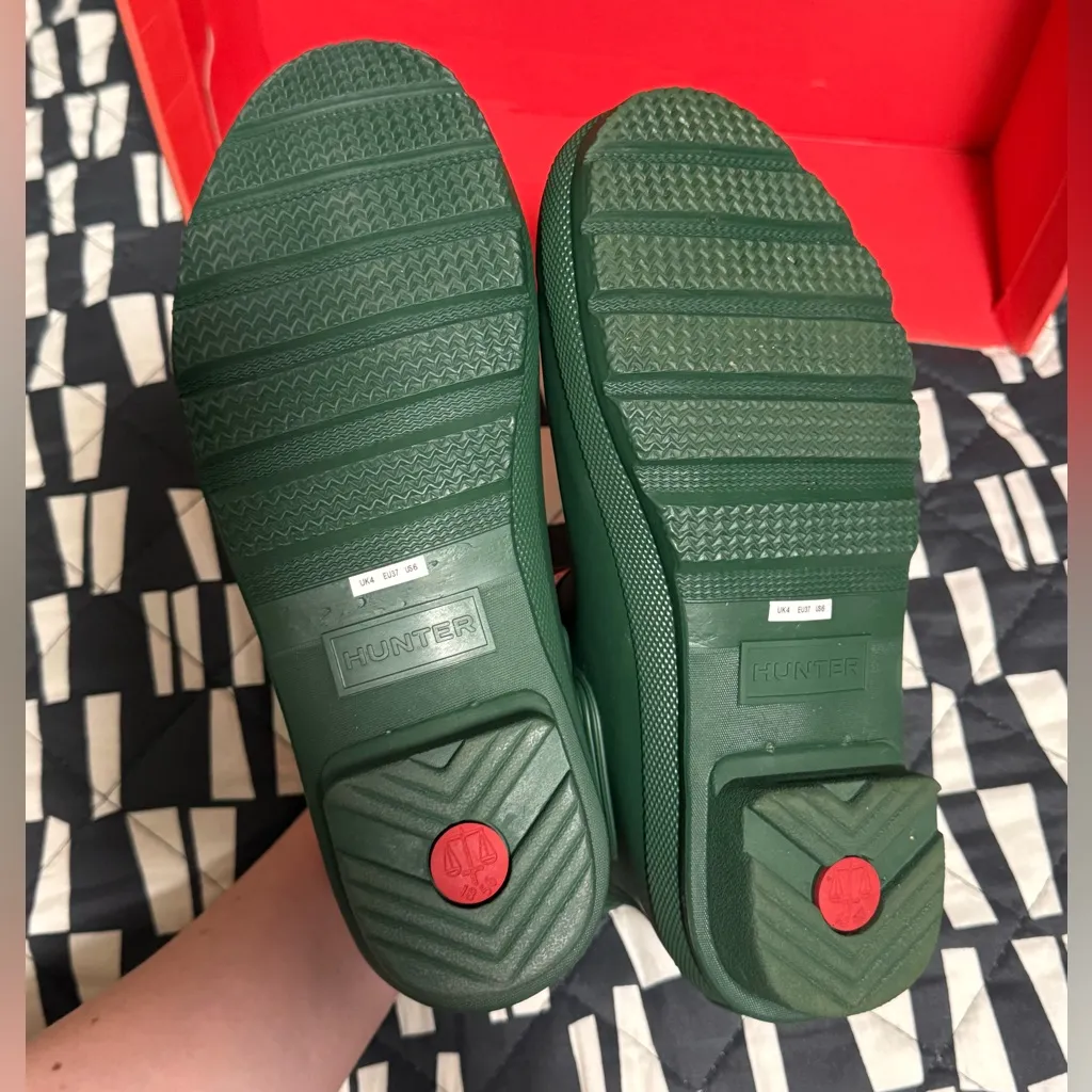 NIB Hunter Women’s Original Chelsea Boots in Hunter Green Size 6 - Image 8