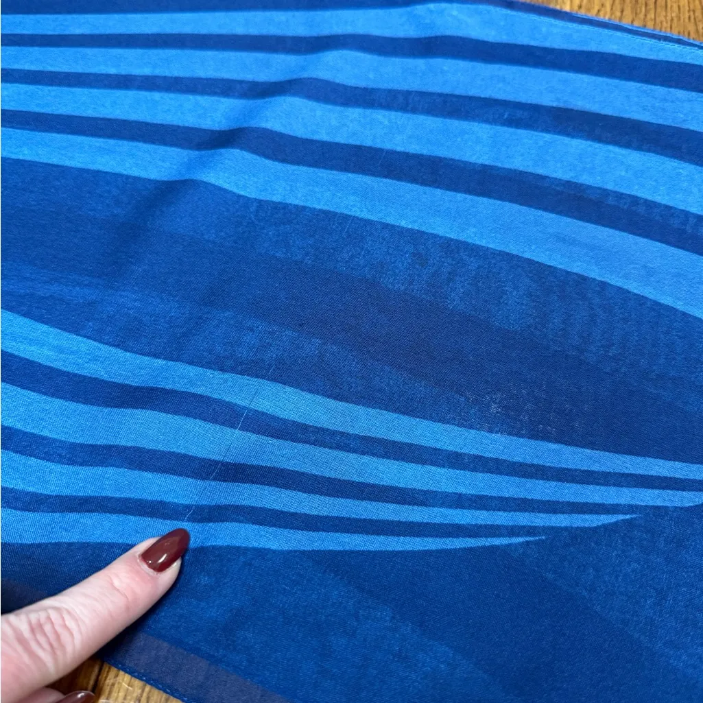 Vintage US Airways Blue Striped Vintage Scarf 54x11 Airline Uniform Scarf EUC - Image 5