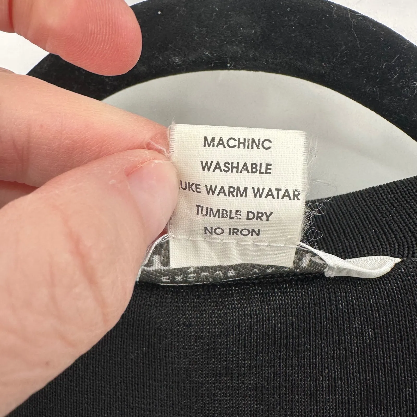 Misook Cardigan Black Red Stripe LS Open Front Sweater Medium - Image 3