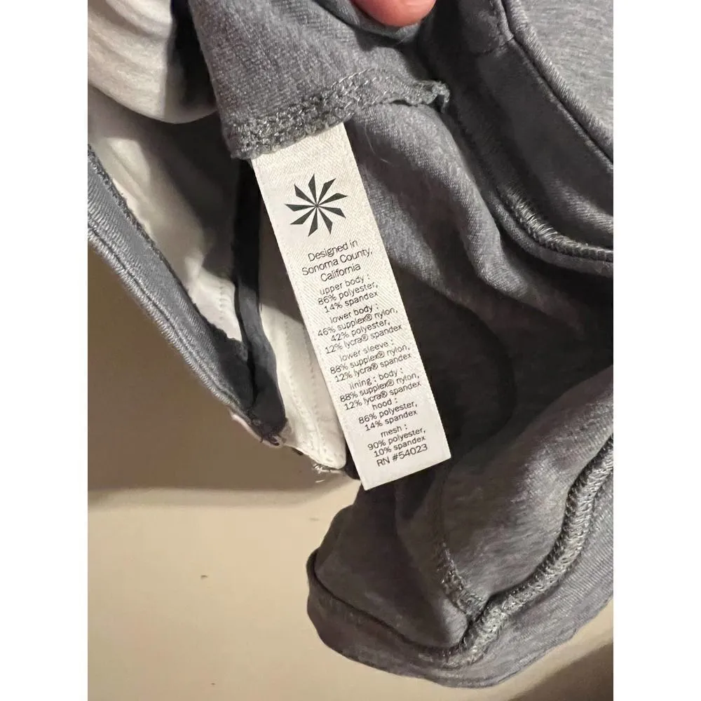 Athleta Quick Step Runners Reflective White and Grey Jacket Sz. M - Image 8