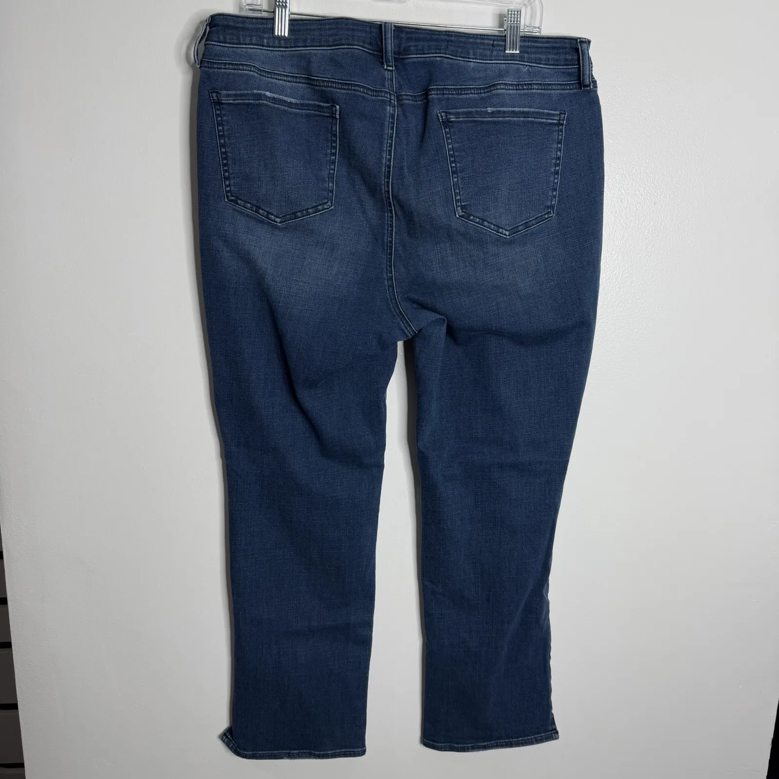 NYDJ‎ Sheri Slim Jeans In Bluewell Wash Size 18 Stretch Lift Tuck Technology - Image 3