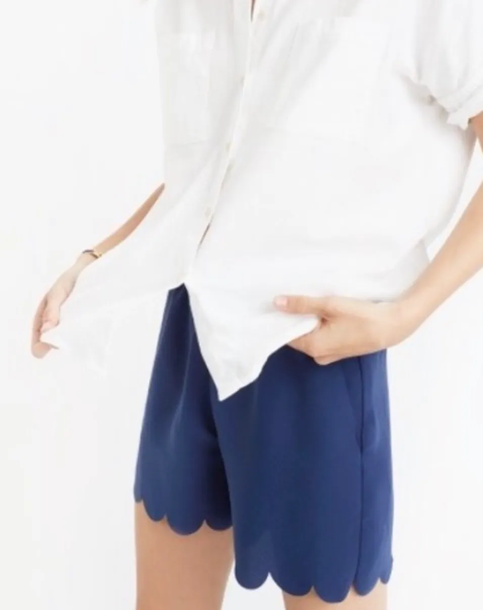 Scallop Hem Shorts - Image 5