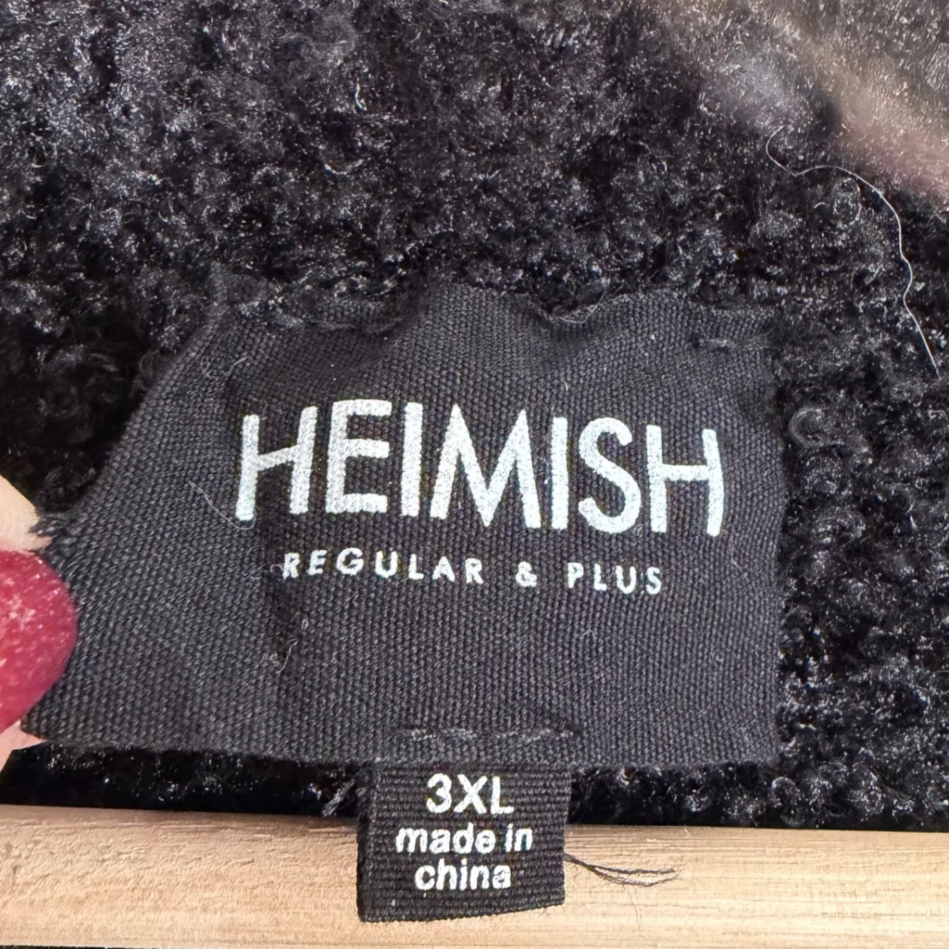 Heimish Plaid Sherpa Lined Vest Women's 3XL Red Black Buffalo Check Sleeveless Size undefined - Image 2