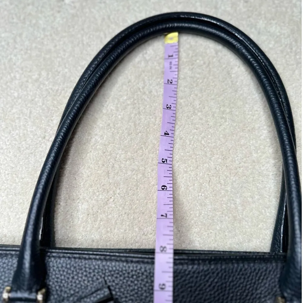 Kate Spade: Black Leather Large Tote - Image 13