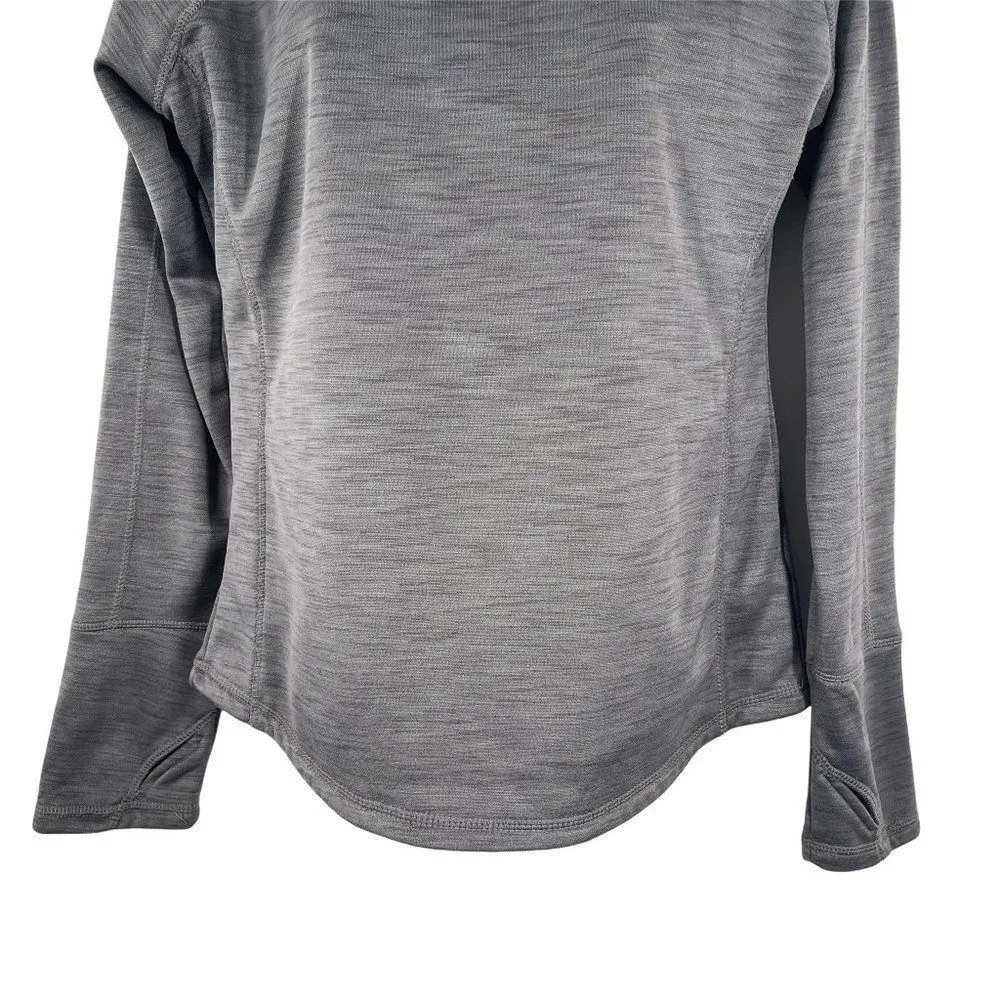 Umbro Athletic Side Zip Turtleneck Fleece Lined Gray Sweatshirt Medium - Image 60