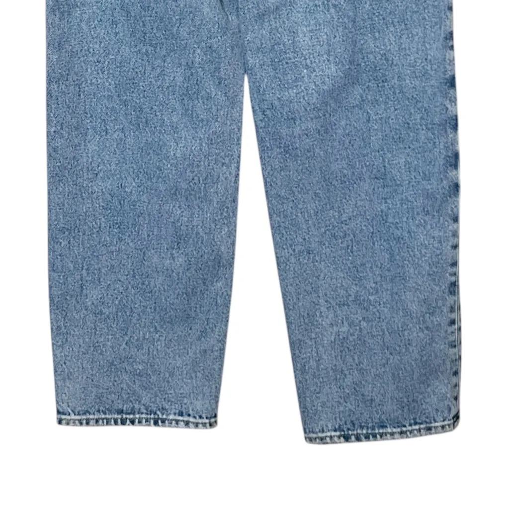 Madewell Petite Baggy Straight Jeans Size 24P Blue Olvera Wash Y2K Casual Denim - Image 8