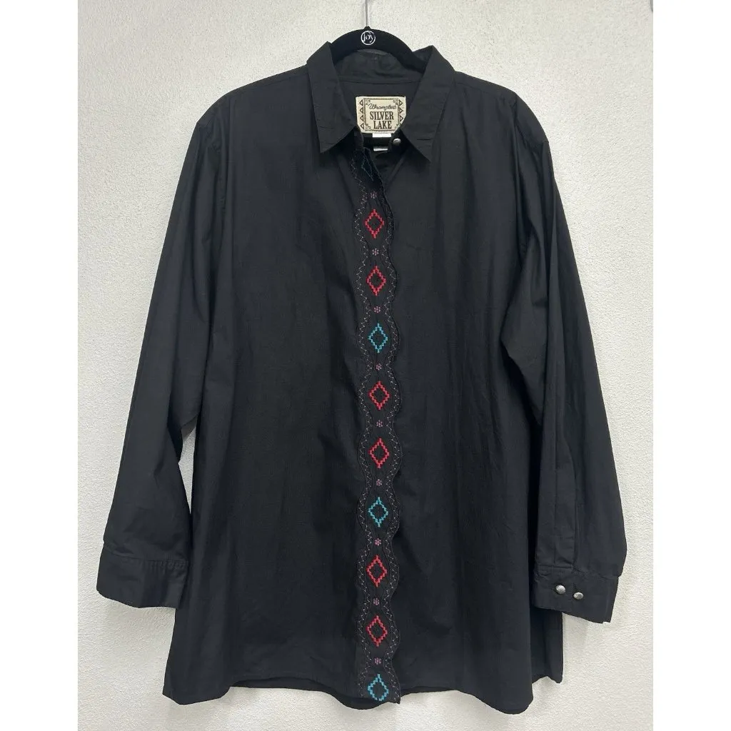 VTG Wrangler Silver Lake Women’s Western Shirt Size 3X Button Up Cowgirl Rodeo - Image 8