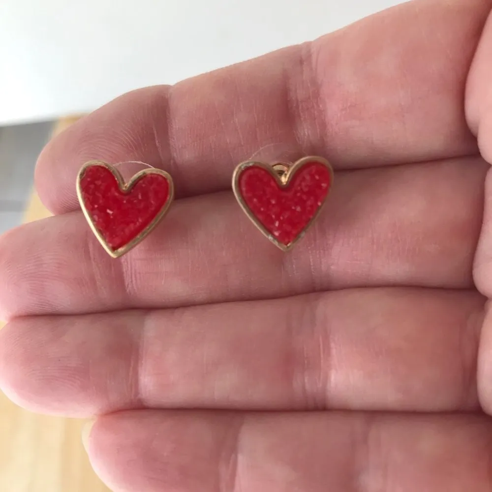 Heart Earrings Handmade New Valentine Love Cupid - Image 2