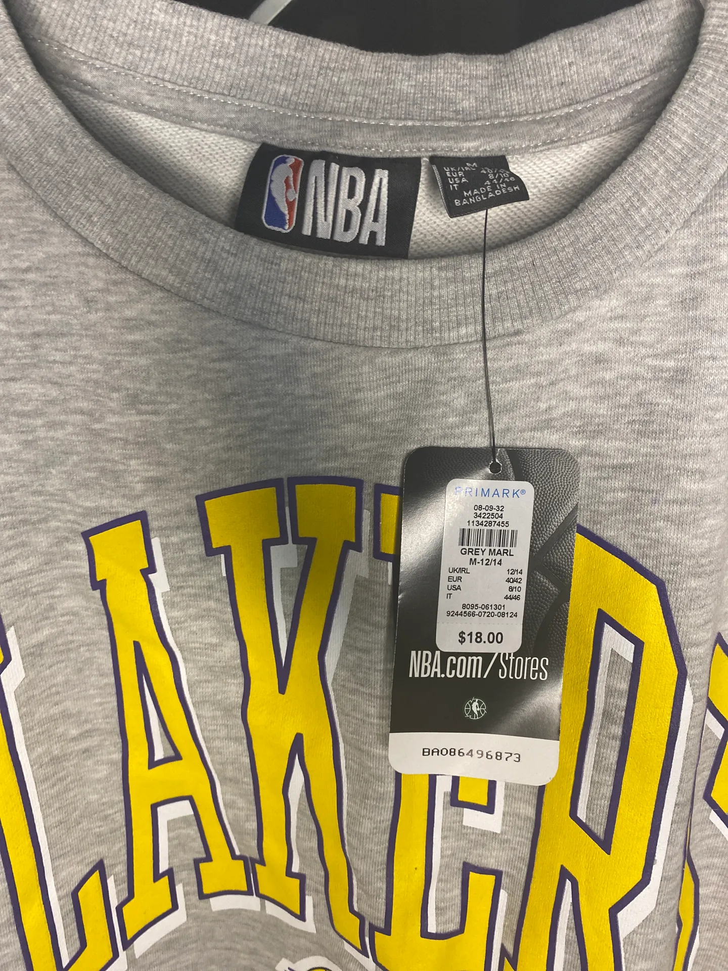 Primark Lakers Sweatshirt - Image 3