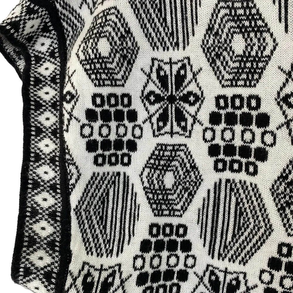 Lior Paris Black White Embellished Sweater Size Large - Image 3