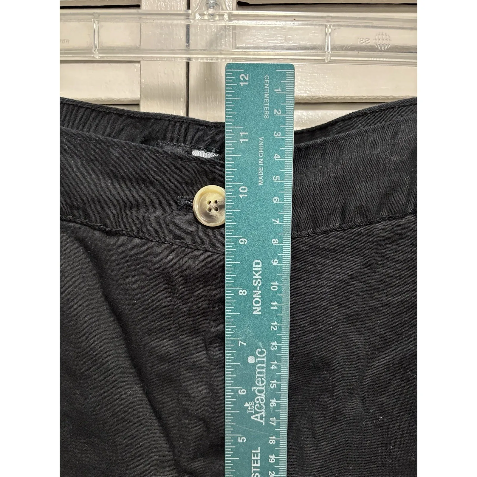 Counterparts Wide Leg Black Capris Pants Size 16P Mid‎ Rise Summer Casual - Image 2