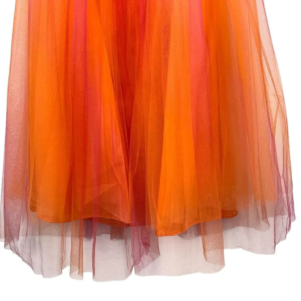 Vintage Jessica Mcclintock  Strapless Dress Party Prom Tulle - Image 8