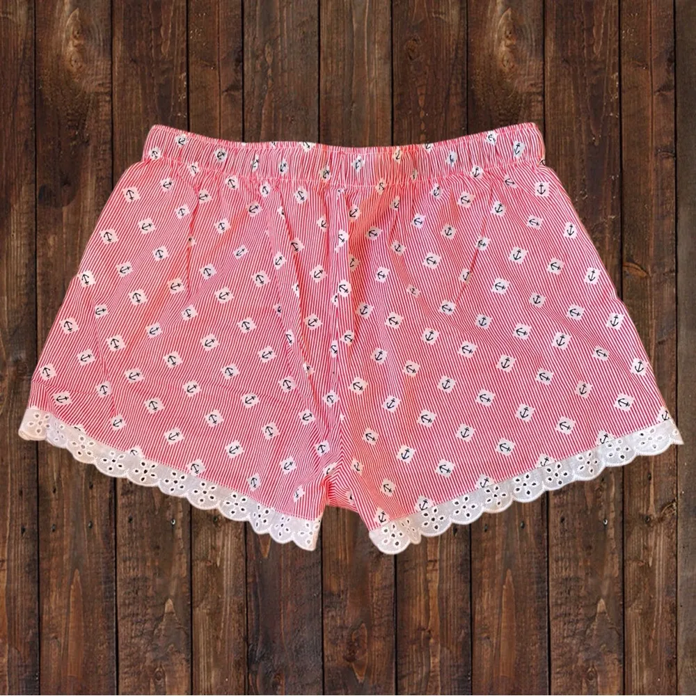 Jane and Bleecker Anchor Nautical Boxer Sleep Shorts NWOT - S - Image 2