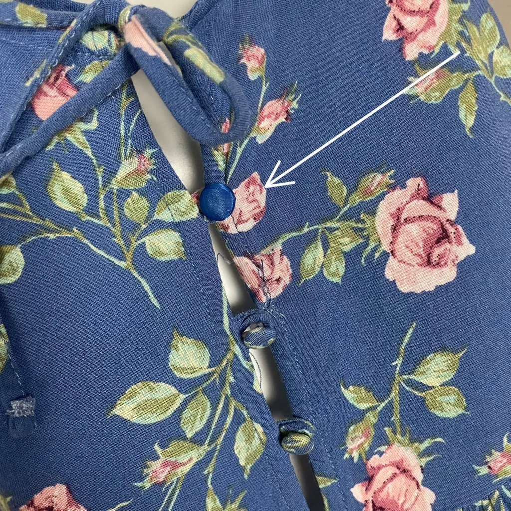 Urban Outfitters Babydoll Dress Floral Mini Button-Up Top Tiered‎ Skirt Feminine - Image 8