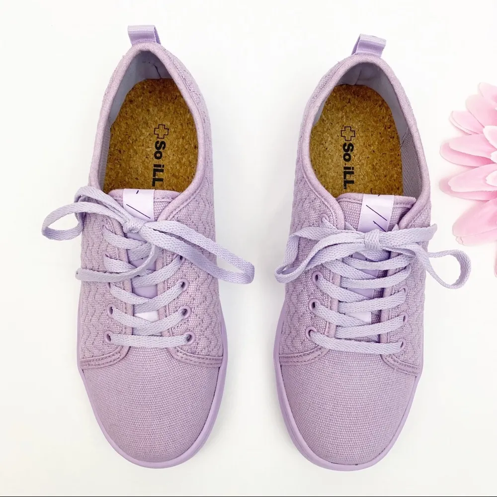 So iLL x Jason Momoa Yaya Lavender Roamer Lace Up Sneakers Size 8 - Image 2