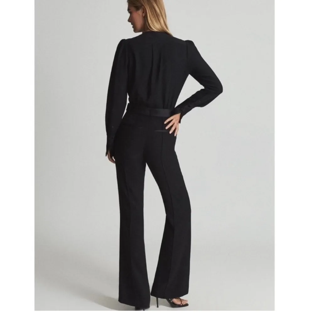 Reiss Luka Tux  Black Jumpsuit Retails $390 BNWTS - Image 3