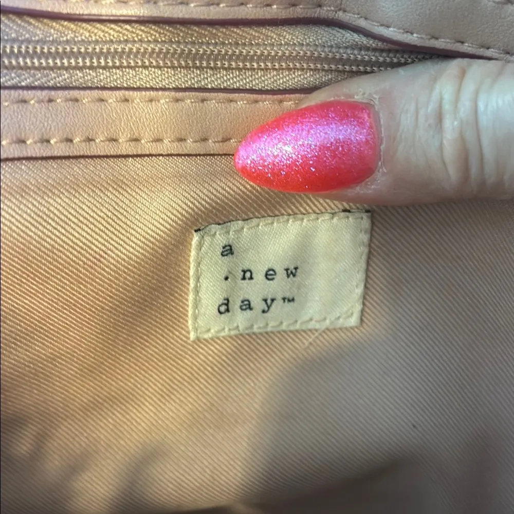 A new Day Faux Fur-Trimmed Shoulder Bag - Image 11