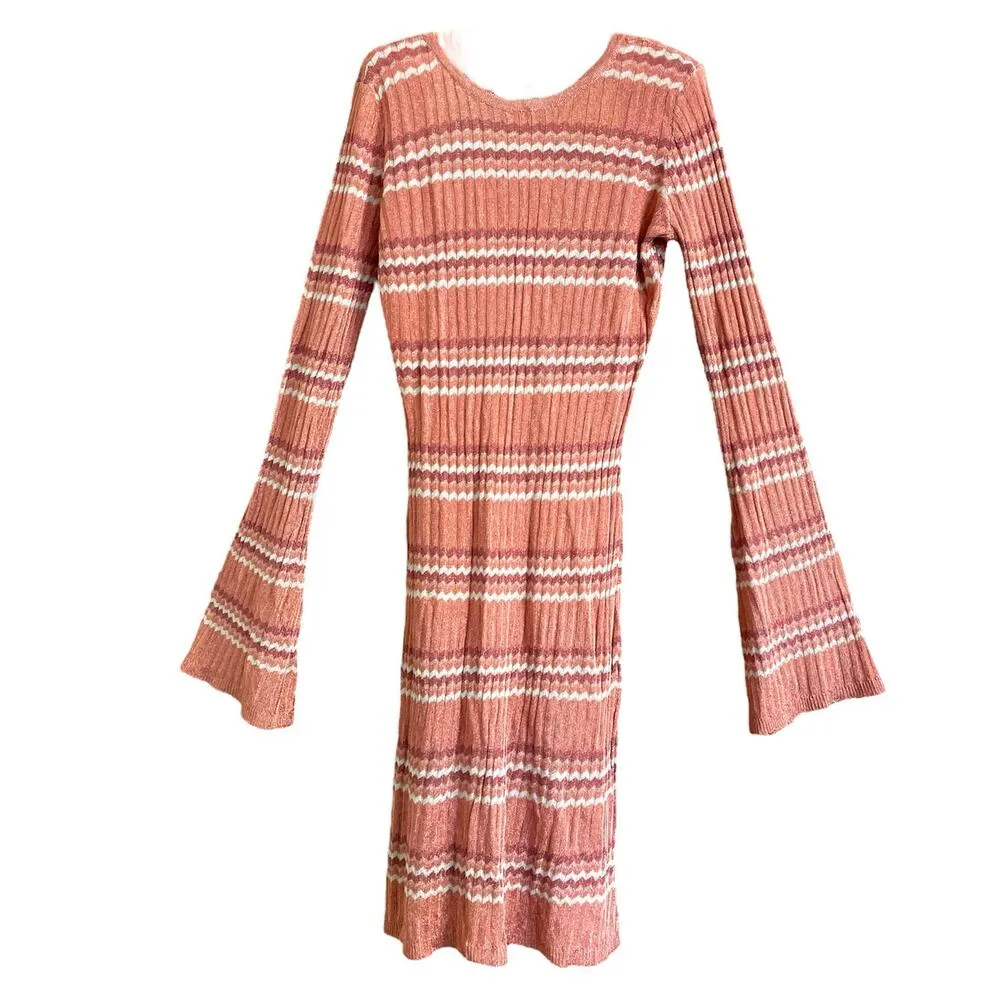 L*Space Waloma Striped Knit Tunic Mini Dress Small NEW - Image 6