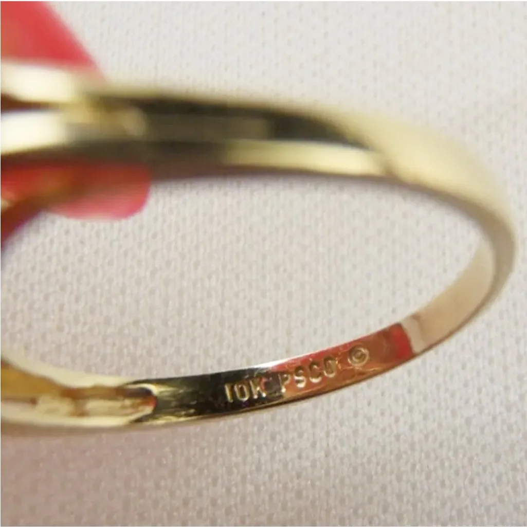 10KT Yellow Gold, Opal & Diamonds Vintage Estate Ring Gold - Image 11