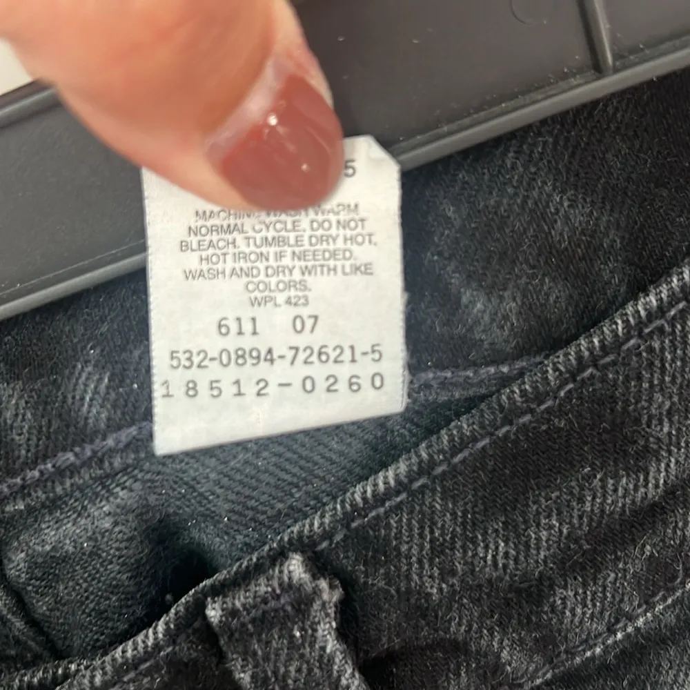 Vintage Levi’s Orange Tab 1994 Tapered Leg Black Jeans Size 7 ⬛️ - Image 6