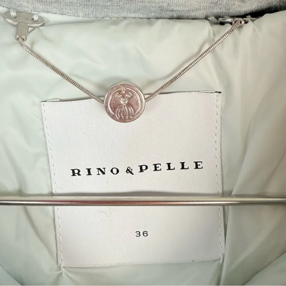 Rino & Pelle White Quilted Puffer Jacket - Image 9