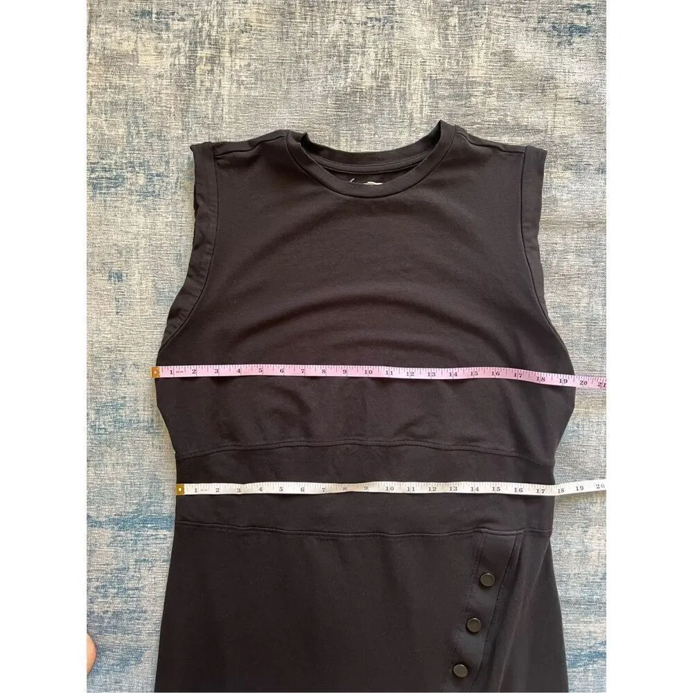 Grey State Deep Black Sleeveless Chiara Midi Dress Size 1X - Image 7