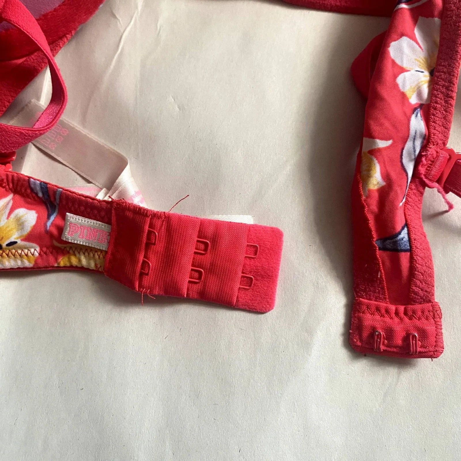 PINK Victoria's Secret Wear‎ Everywhere Push Up Bra Tropical Floral Size 34B - Image 4