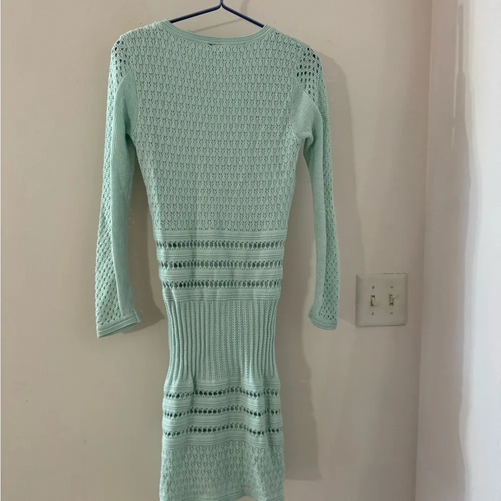 Vintage MARCIANO light blue sweater dress size S - Image 5