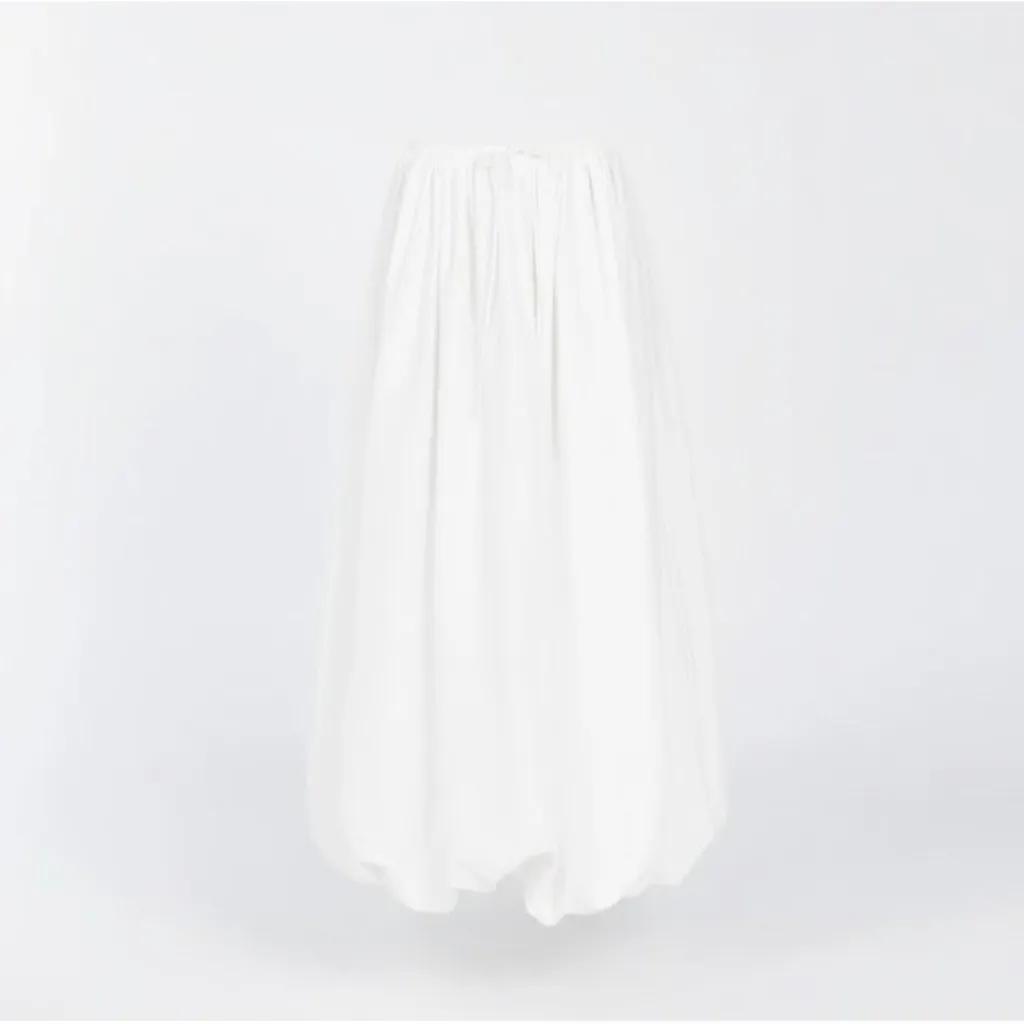 NWT DISSH Monty Bubble Midi in White Cotton Poplin Skirt US 6 / Au 10 - Image 2