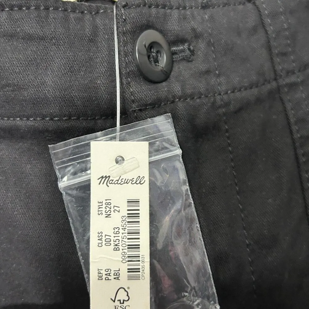 NEW Madewell Low-Slung Baggy Utility Pants Black Size 27 Small Minimalist Preppy - Image 6