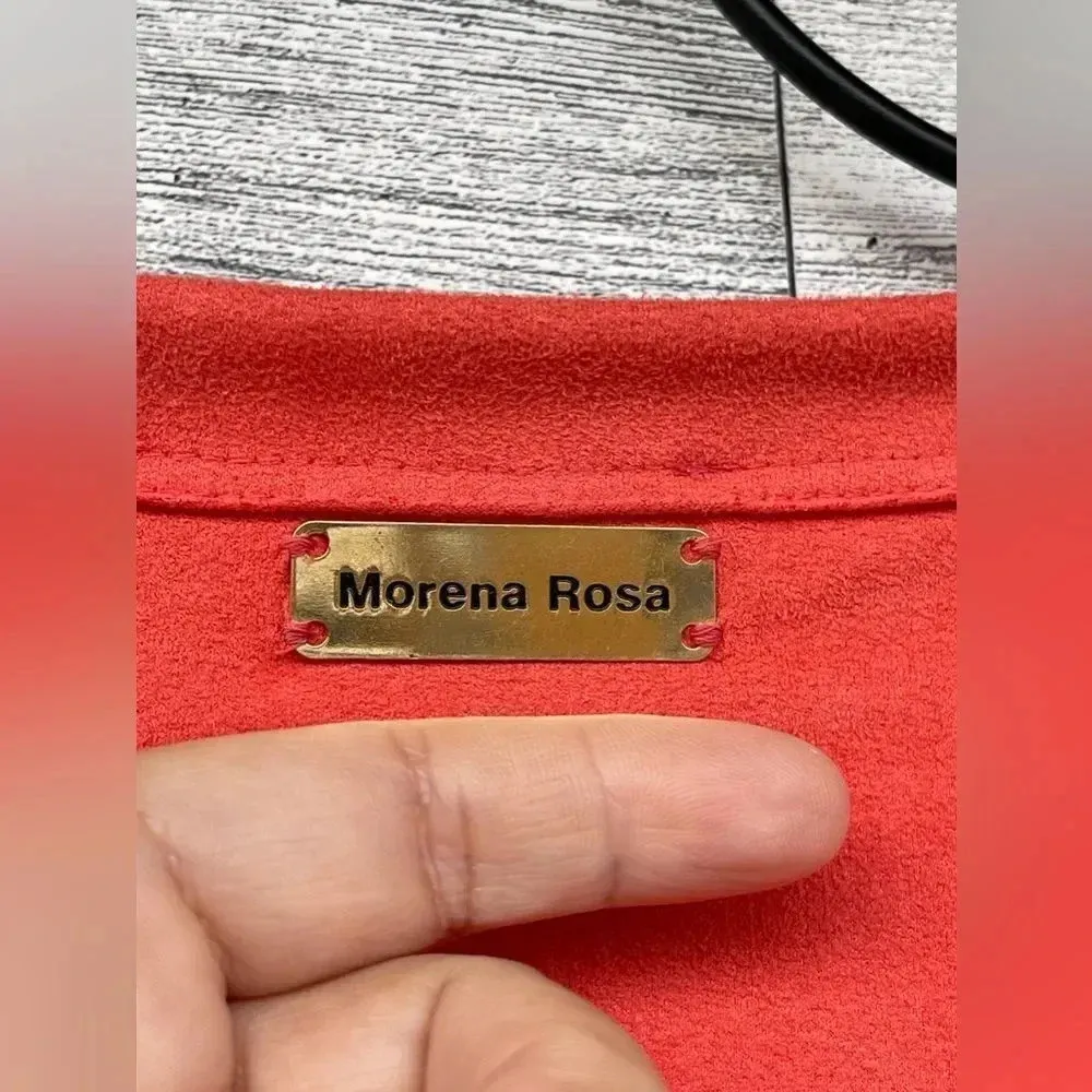 Morena rosa Leopard suede mini dress small Orange - Image 6