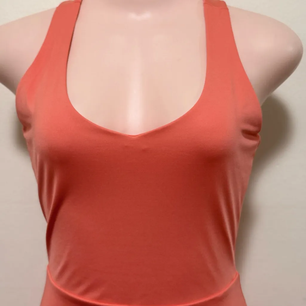 Calvin Klein Performance Stretch woman size small peach orange dress shorts - Image 2