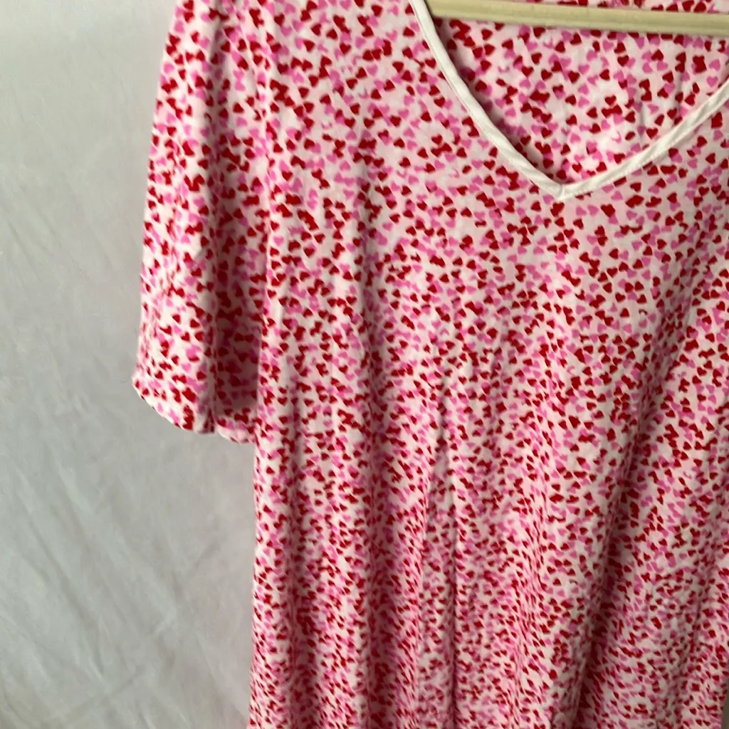 Kate Spade: Pink Floral V-Neck Sleep Dress- M - Image 11