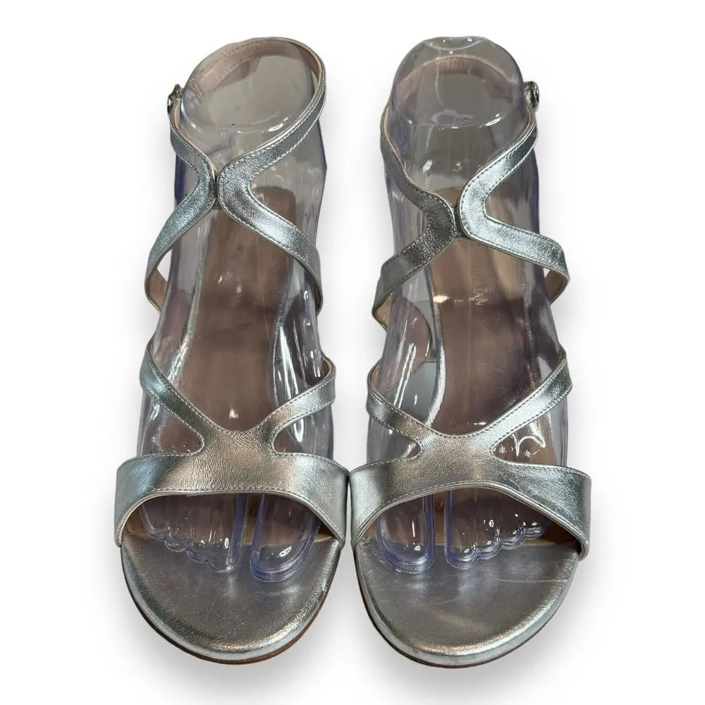 Stuart Weizman‎ Mariposa Silver heeled sandal Size 7 - Image 4
