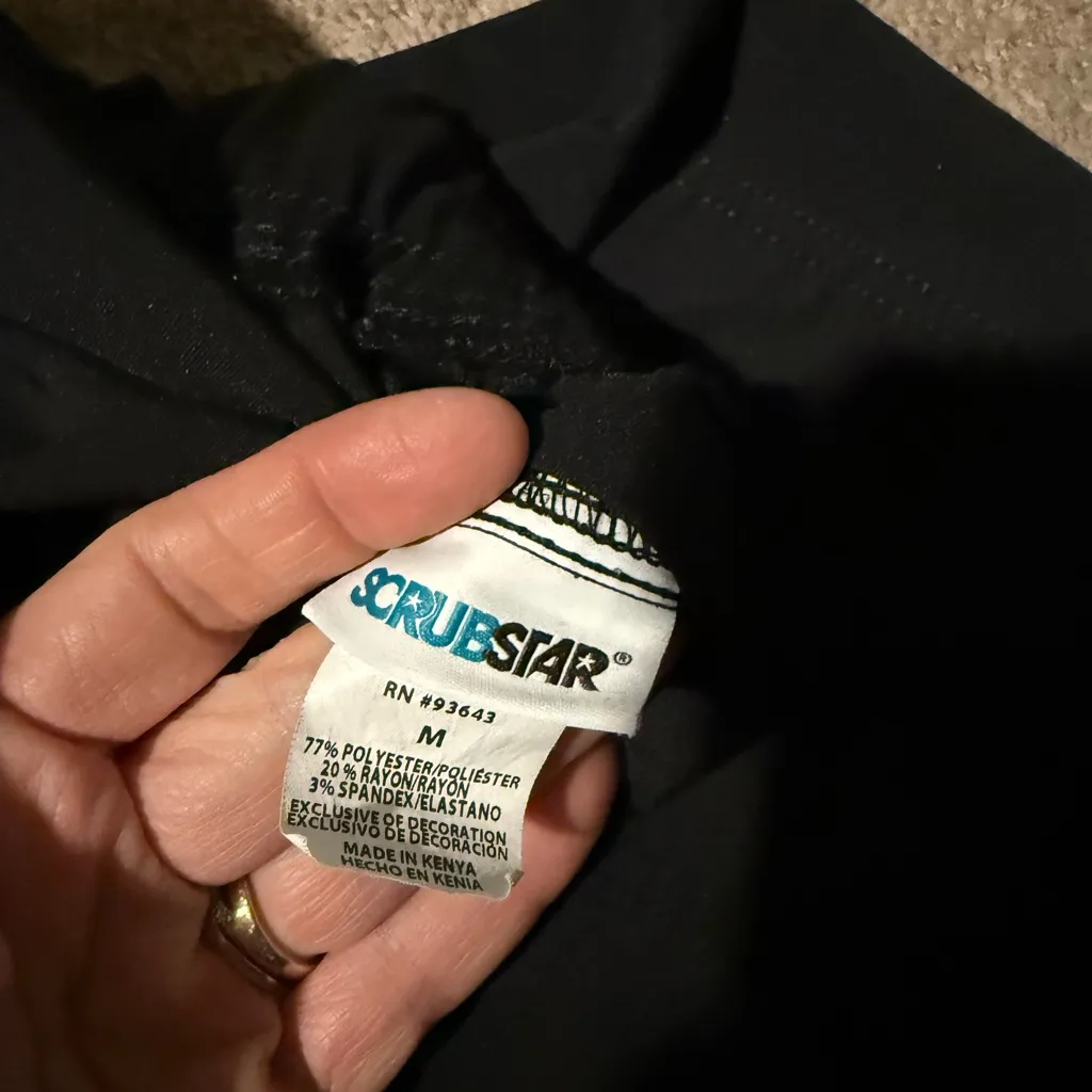 Scrubstar Women’s Classic Black Joggers - Image 4