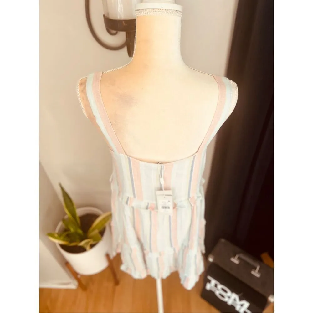 RAILS Sandy Linen Blend Shift Dress, Summer Airy Vacation Dress, Small (4/6) NWT - Image 9