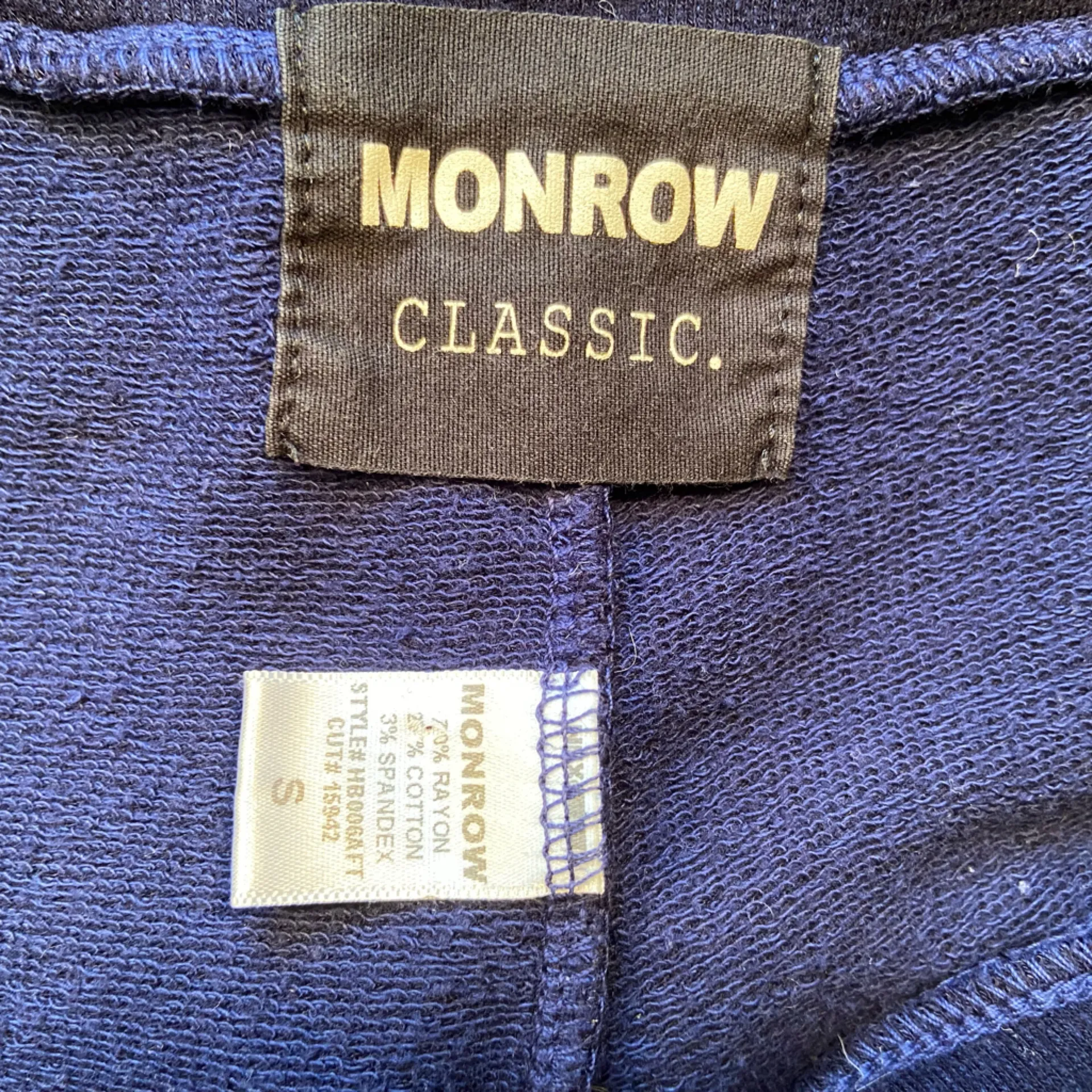 Monrow soft blue jogger,‎ sweatpants, relaxed,size small - Image 3