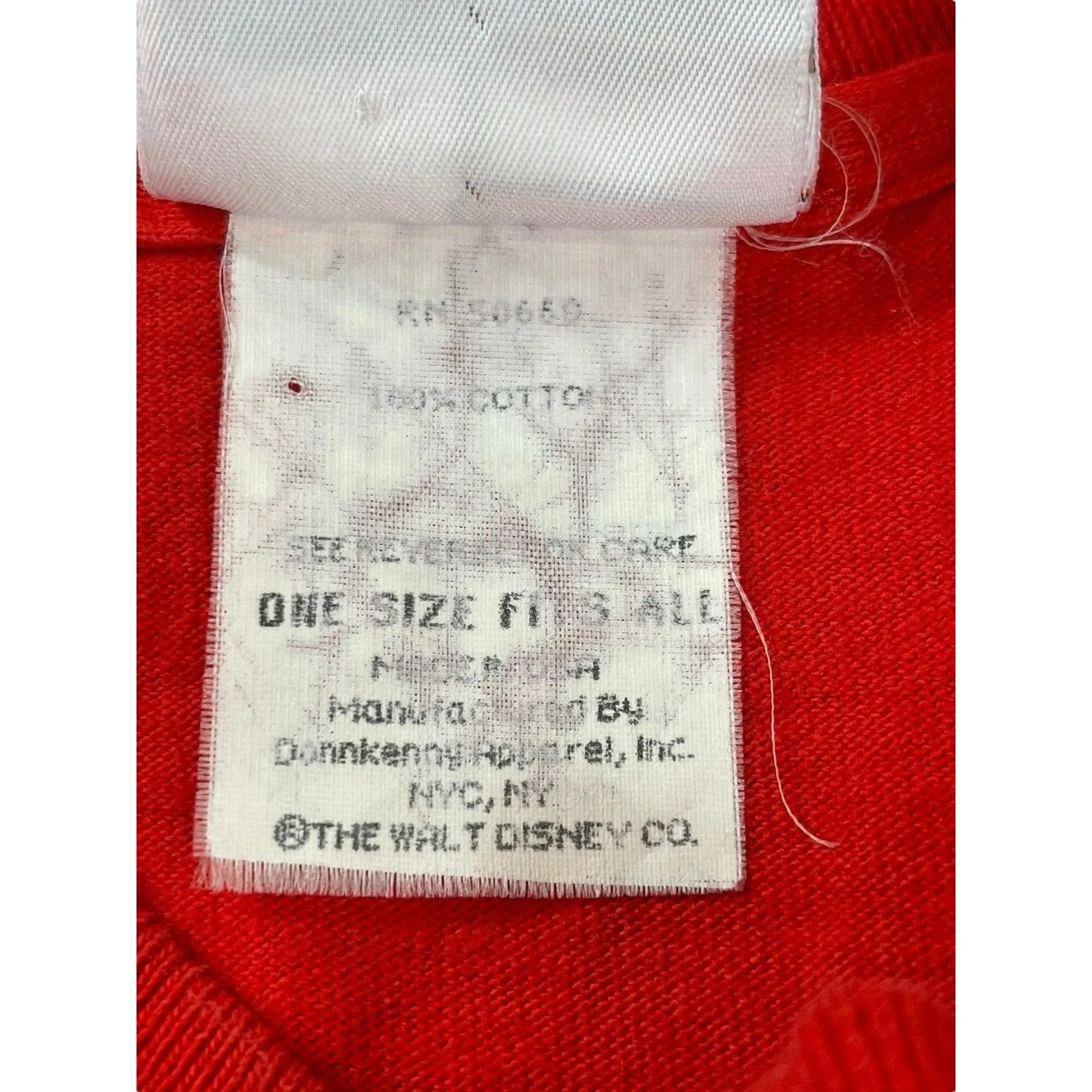 VTG Mickey & Co Minnie Mouse Red T - Image 5