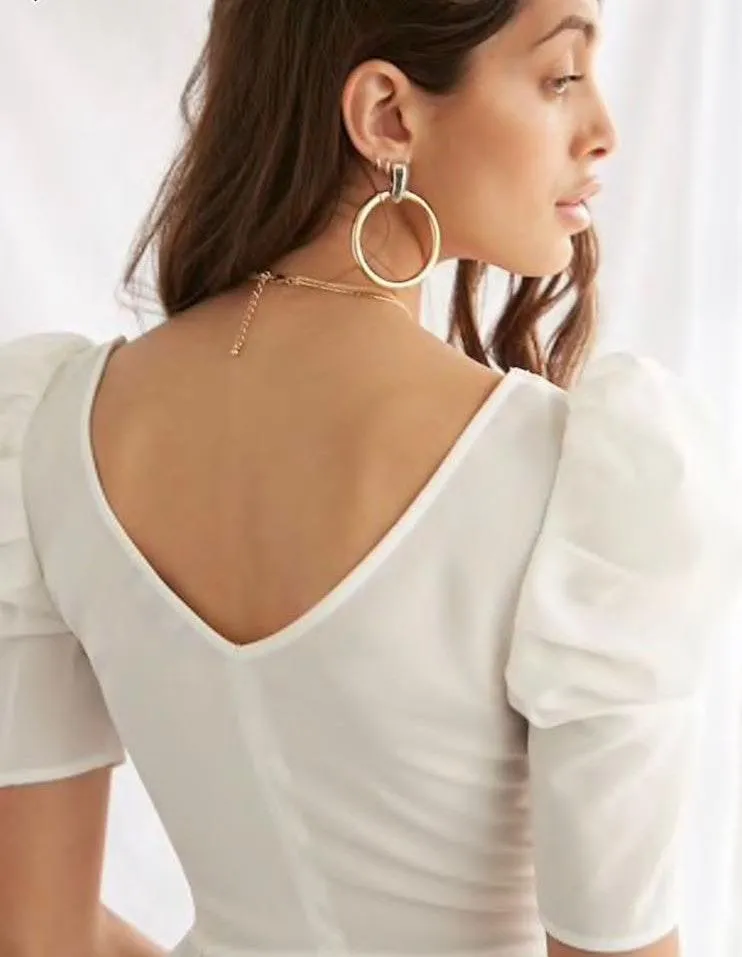 Forever 21 white ruffle shirt  - Image 2