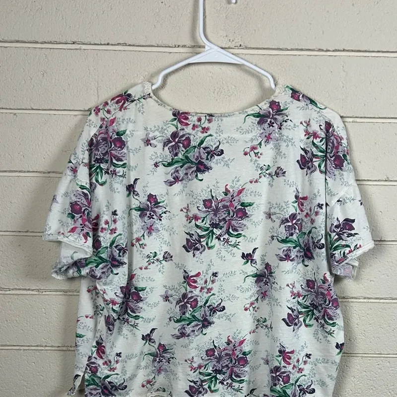 Victoria’s Secret Gold Tag Vintage Floral Pajama Top size M - Image 5