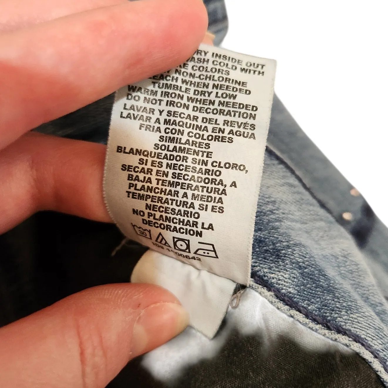 Just My Size JMS Blue Denim Medium Wash Ankle High Rise Skinny Jeans Size 16W - Image 8