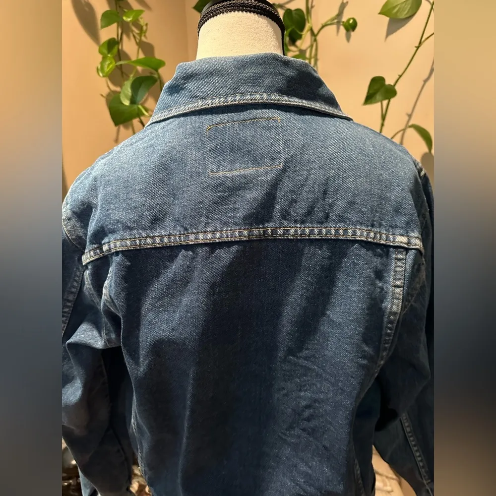 100% Cotton Vintage 1970s Large London Fog Blue Denim Jacket - Image 15