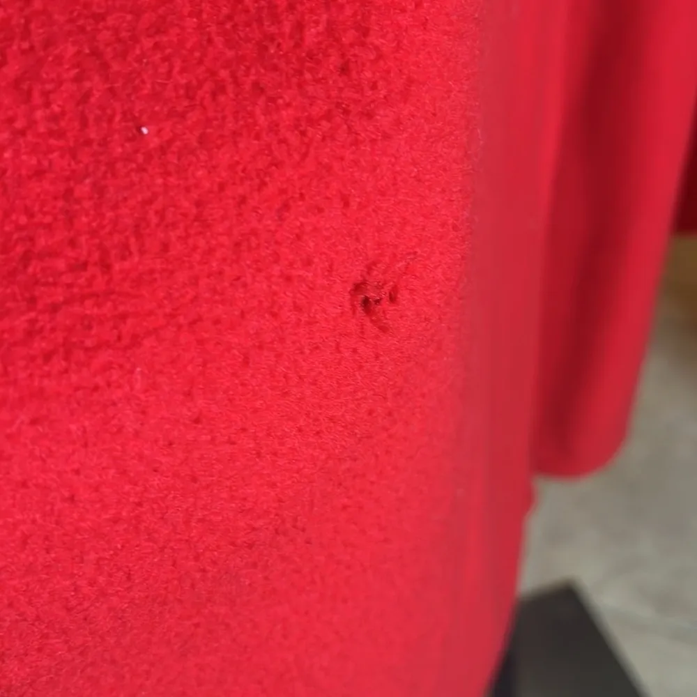 Vintage Amanda Smith Red Fleece Poncho Cape One Size - Image 8