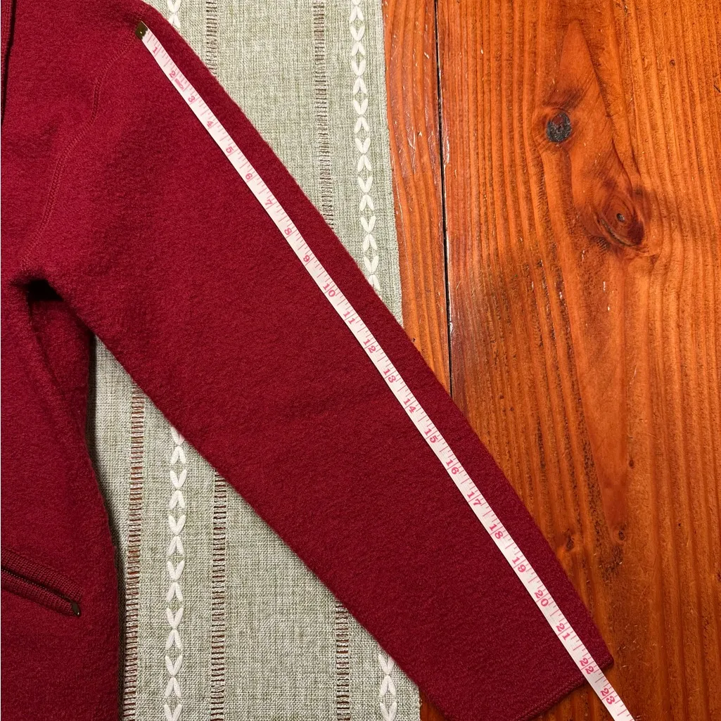 Vintage Classic Ruby Red 100% Wool Jacket - Image 10