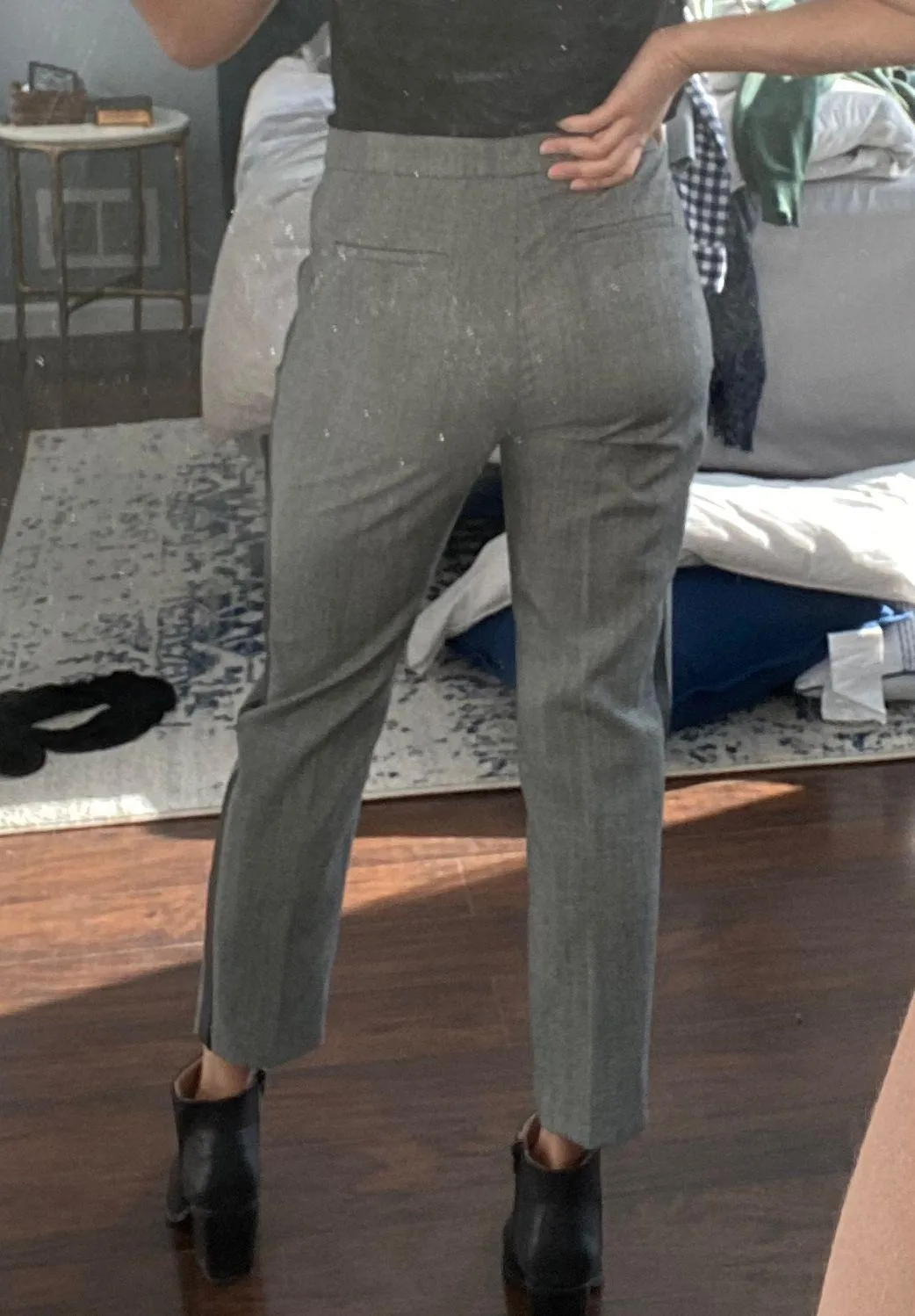 Wool And Leather Dress Pants - Image 6