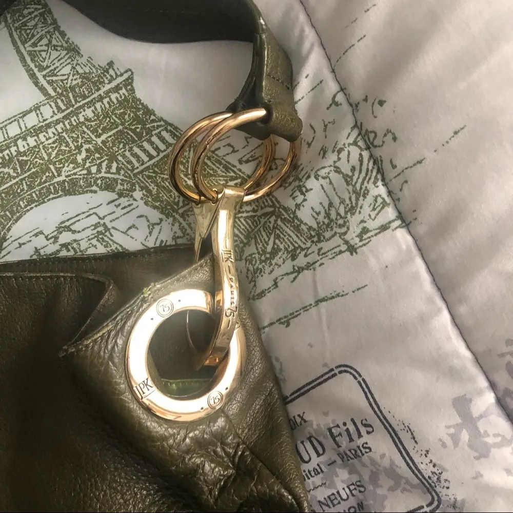 JPK Paris 75 Tote Bucket Olive Green Purse - Image 2