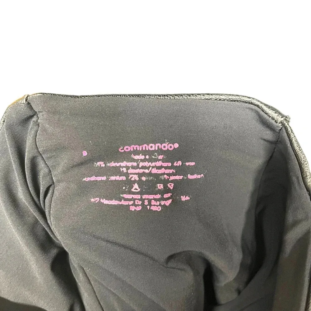 Commando Faux‎ Leather Flared Leggings in Black Size Small - Image 7