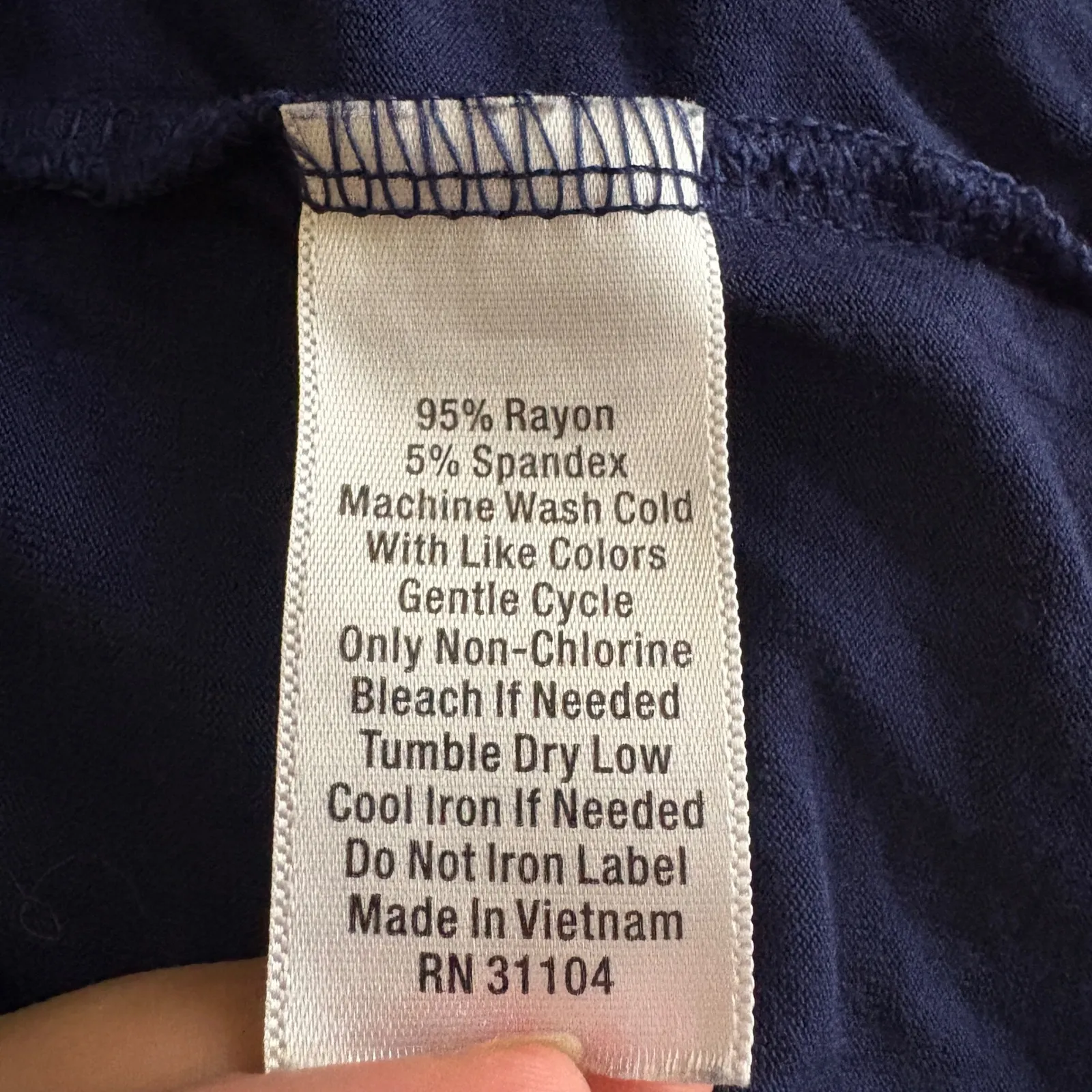 Zelos Womens Twist Back Athletic Tank Top Navy Blue‎ Scoop Neck Size Large - Image 4