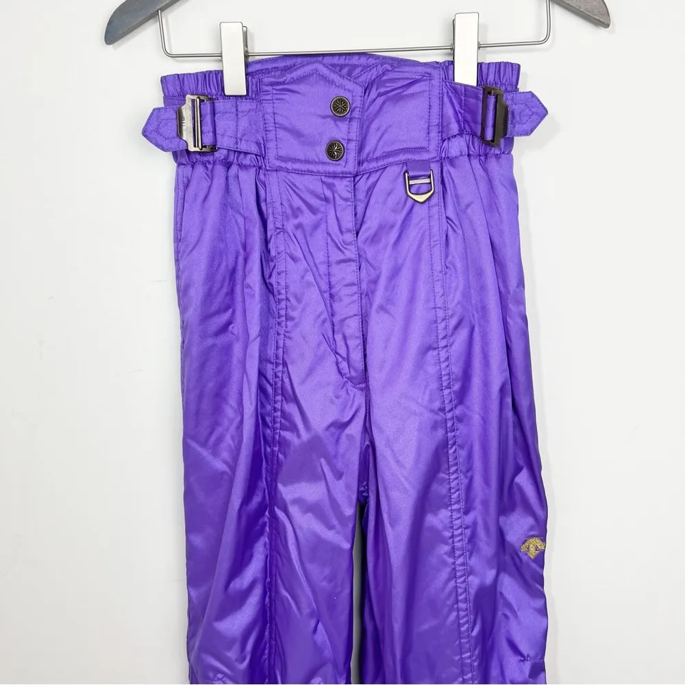 Descente Ski snowboard Insulated pants Entrant TM fabric Size 28 (M) Vintage Purple - Image 2