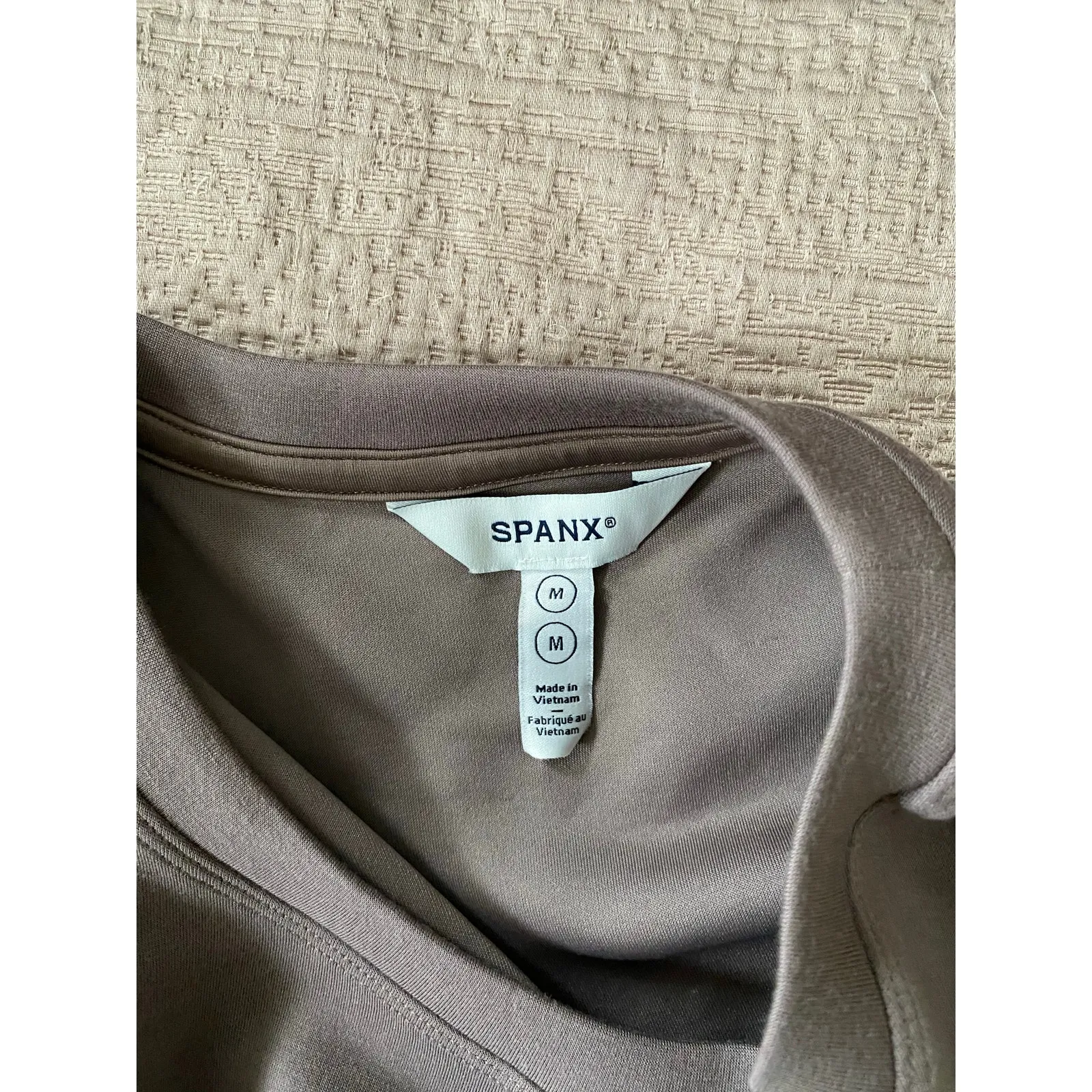 SPANX AirEssentials Tie Waist Midi Dress in Smoke Size Medium - Image 8